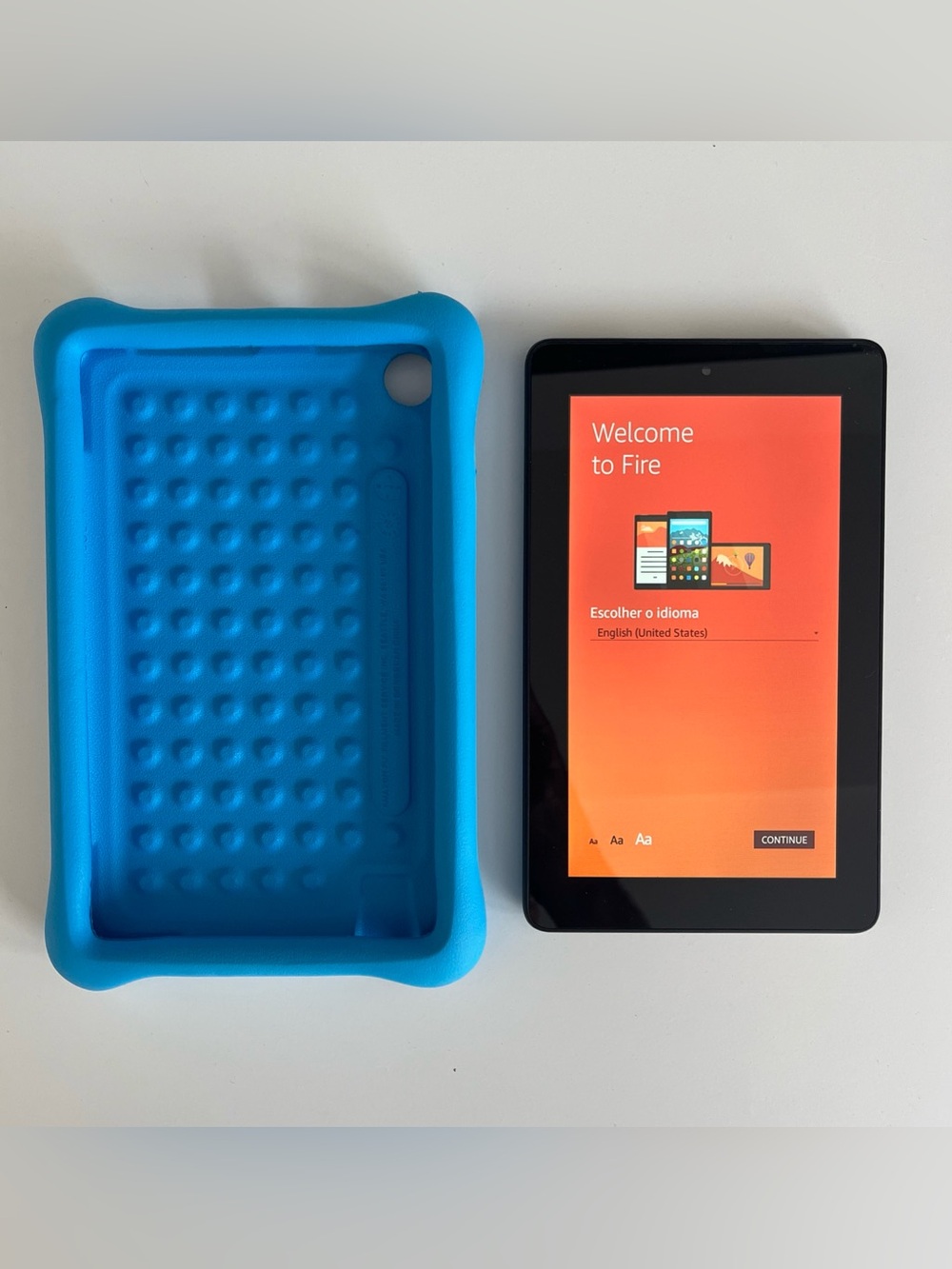Amazon Kindle Fire 7 5th Gen. Wi-Fi 7" Black Tablet Bundle w/ FreeTime Case